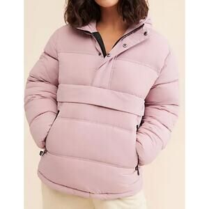 The Very Warm Mauve Pink Pullover Winter Outdoor Snowboarding Casual Puffer Lrg
